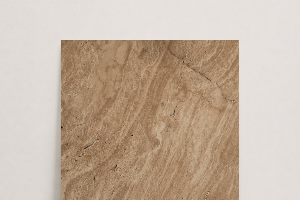 TILE SERPENTINE HAMMERED TRAVERTINE 18" x 18" x 3/4 CROSS CUT