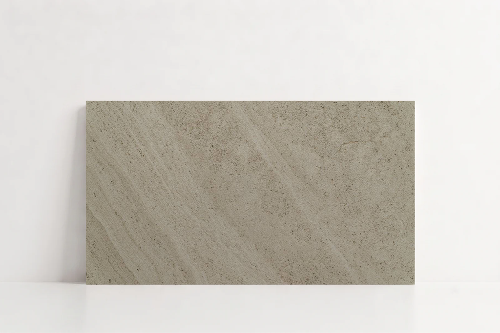 TILE SERPENTINE SANDBLASTED TRAVERTINE 18" X 36" X 3/4" CROSS CUT