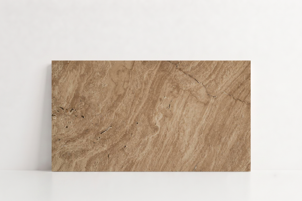 TILE SERPENTINE HAMMERED TRAVERTINE 24" x 48" x 3/4 CROSS CUT