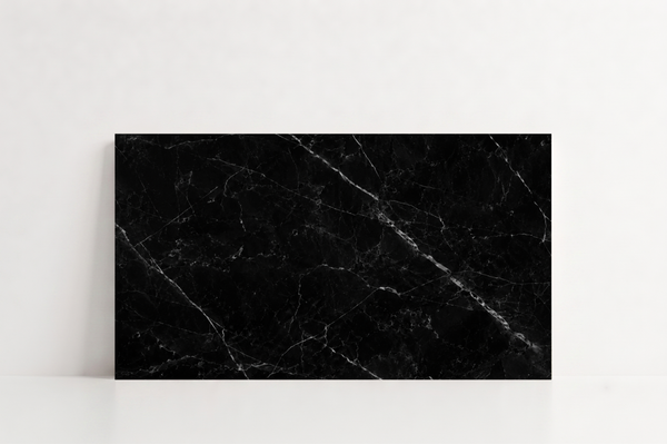 TILE BLACK POLISHED MARBLE 24