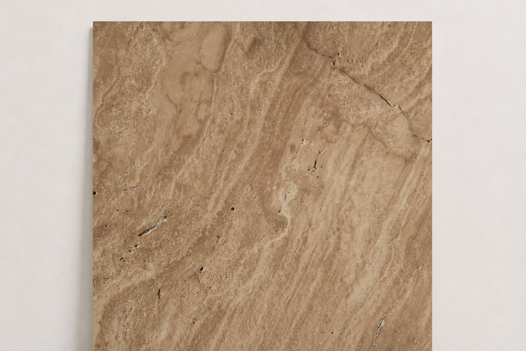 TILE SERPENTINE HAMMERED TRAVERTINE 36" x 36" x 3/4 CROSS CUT