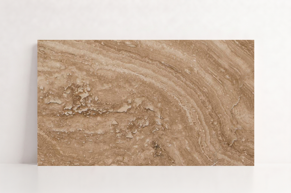 TILE SERPENTINE HAMMERED TRAVERTINE 36" x 48" x 3/4 CROSS CUT
