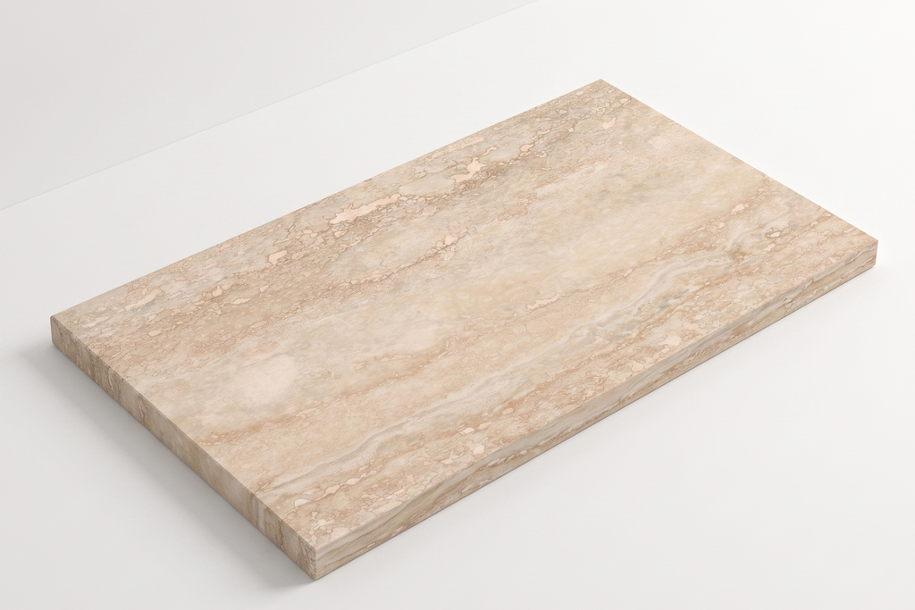 PAVERS BEIGE LEATHER TRAVERTINE 12" X 24" X 1 1/4" VEIN CUT