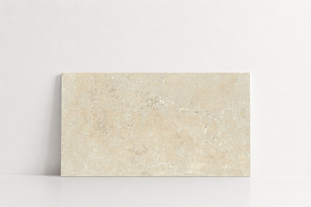 PAVER BEIGE HAMMERED TRAVERTINE 12" X 24" X 1 1/4" CROSS CUT