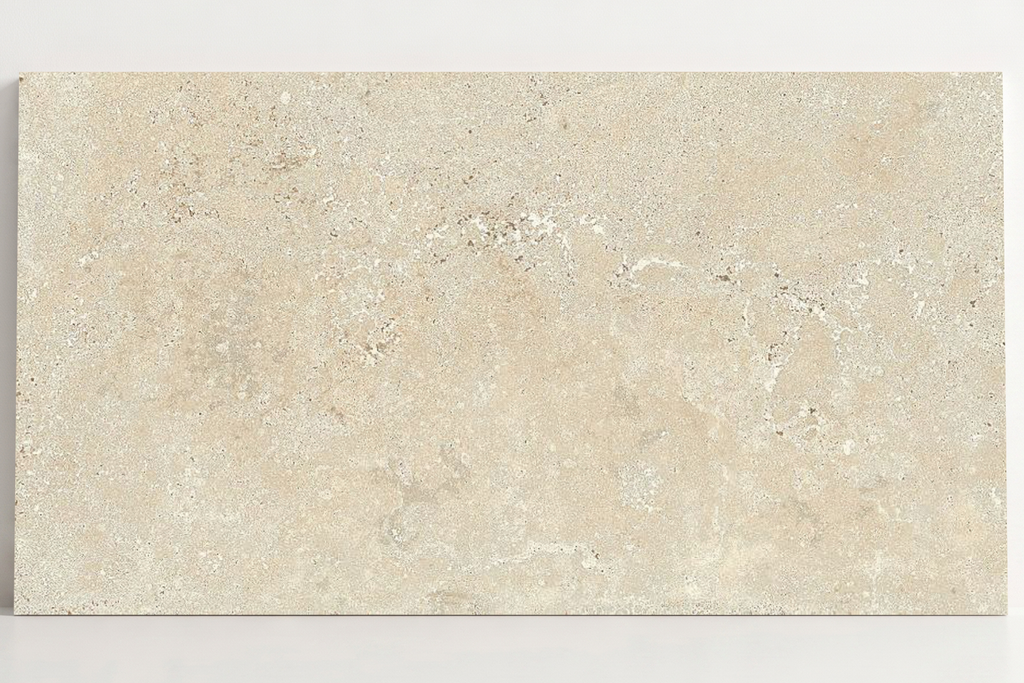 TILE BEIGE HAMMERED TRAVERTINE 18" x 36" x 3/4 CROSS CUT