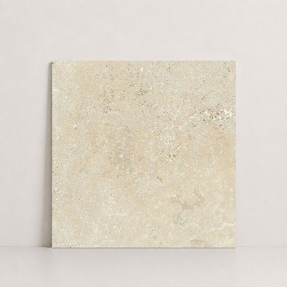 TILE BEIGE HAMMERED TRAVERTINE 36" x 36" x 3/4 CROSS CUT