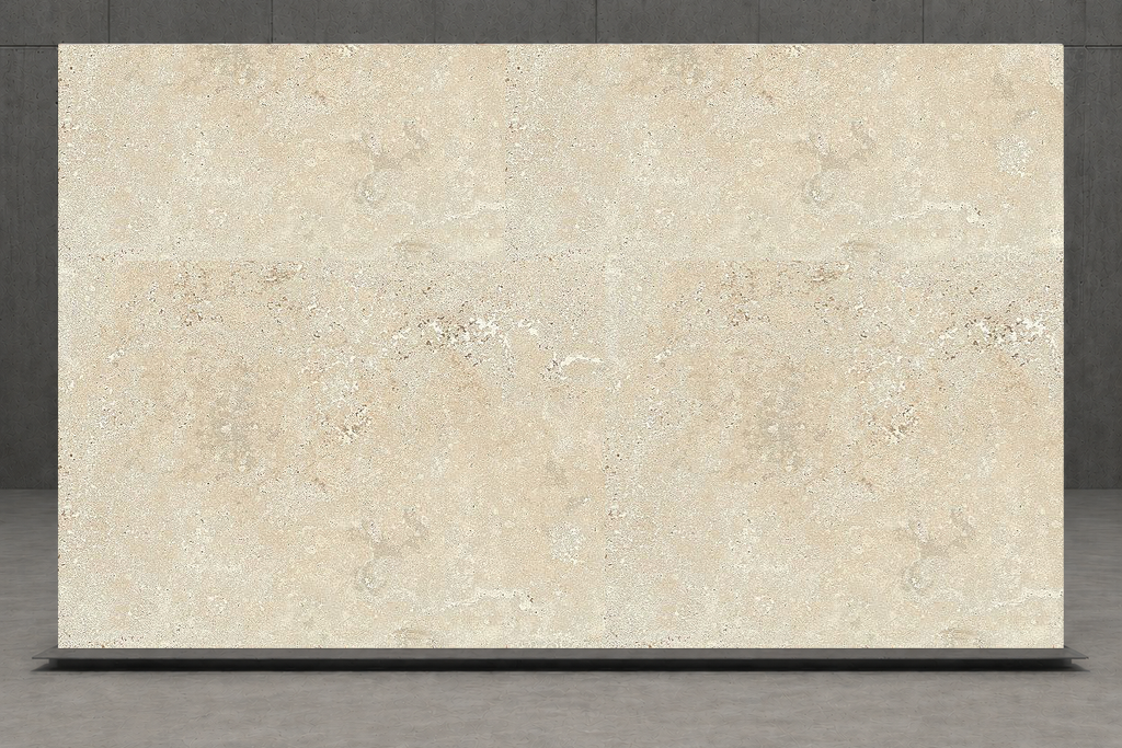 SLAB BEIGE HAMMERED TRAVERTINE 71" x 100" x 3/4" CROSS CUT