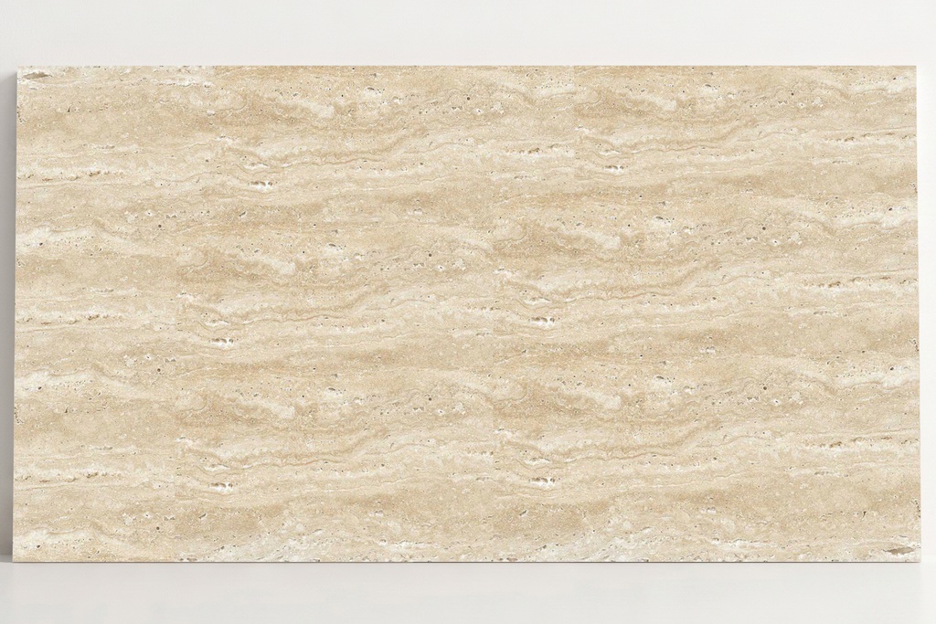 TILE BEIGE HAMMERED TRAVERTINE 18" x 36" x 3/4 VEIN CUT