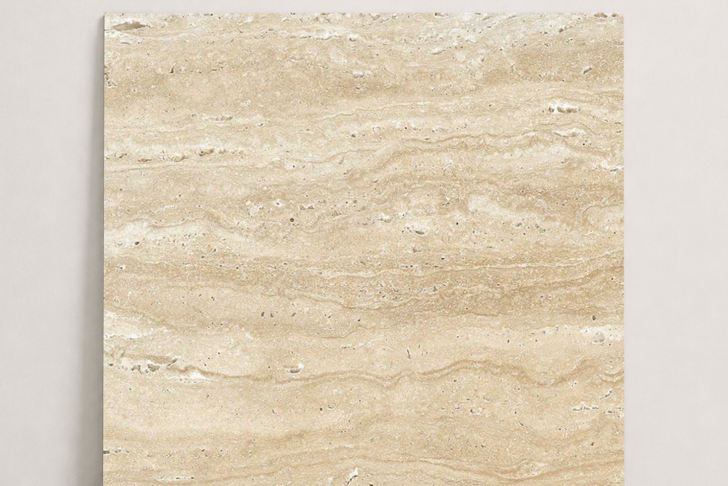 TILE BEIGE HAMMERED TRAVERTINE 36" x 36" x 3/4 VEIN CUT