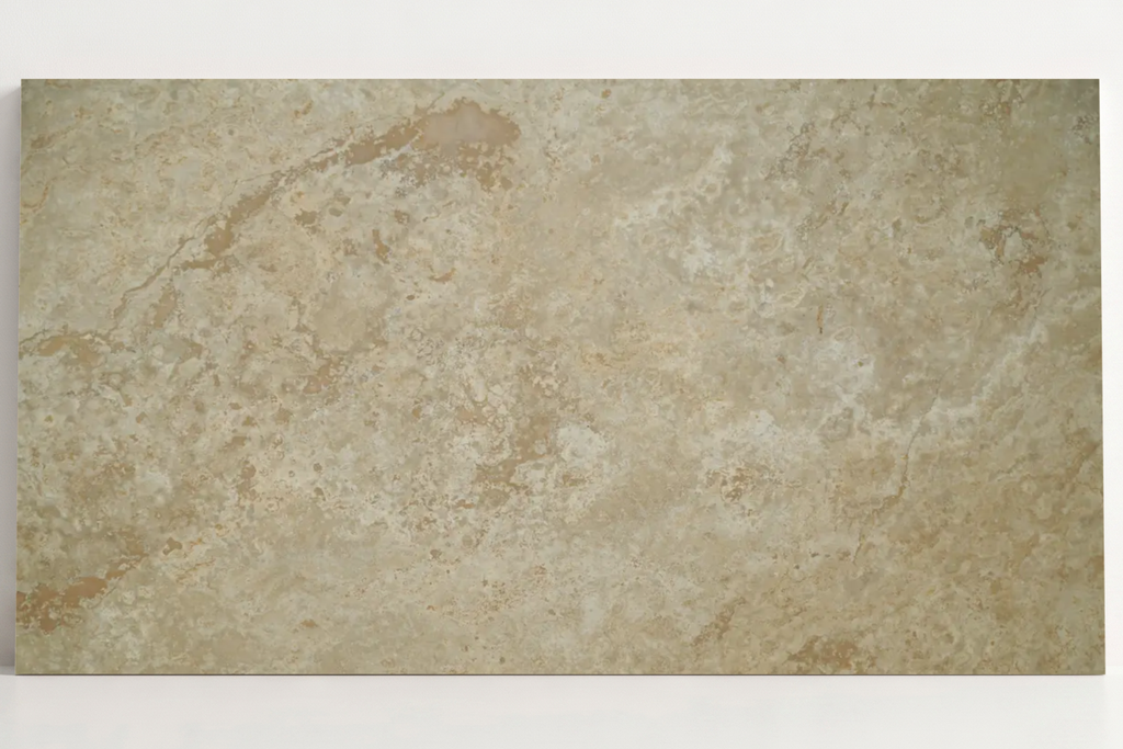 TILE BEIGE HONED TRAVERTINE 18" x 36" x 3/4 CROSS CUT