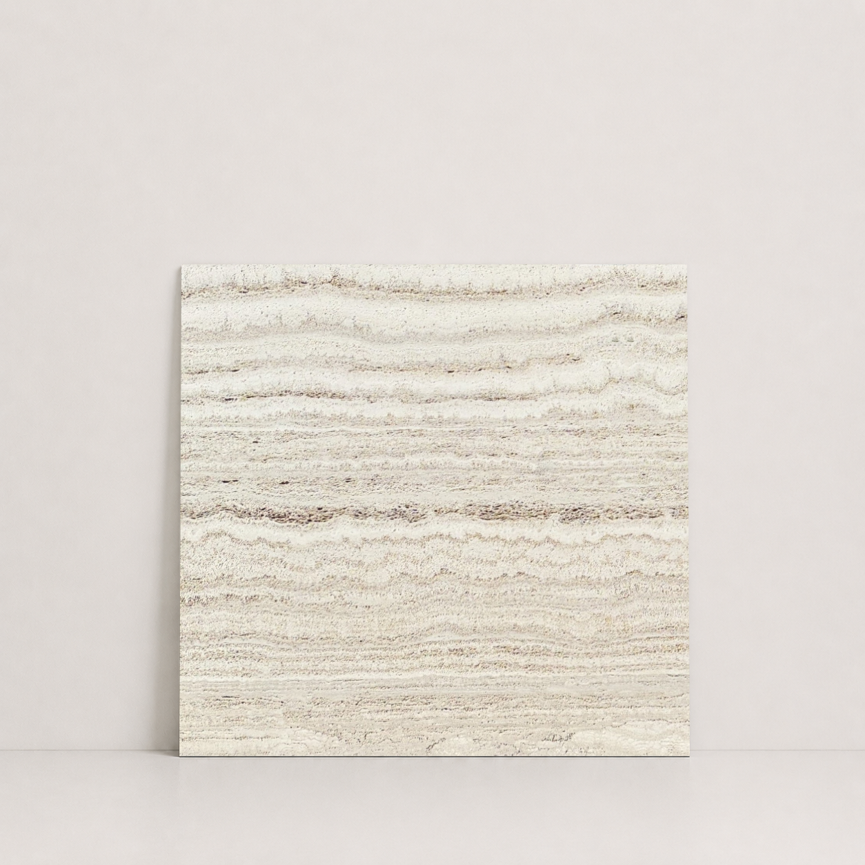 TILE BEIGE HONED TRAVERTINE 18" x 18" x 3/4 VEIN CUT
