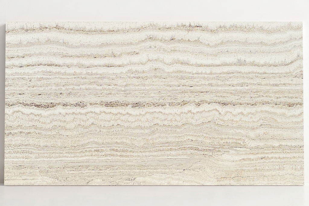 TILE BEIGE HONED TRAVERTINE 18" x 36" x 3/4 VEIN CUT