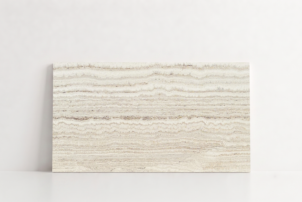 TILE BEIGE HONED TRAVERTINE 24" x 48" x 3/4 VEIN CUT