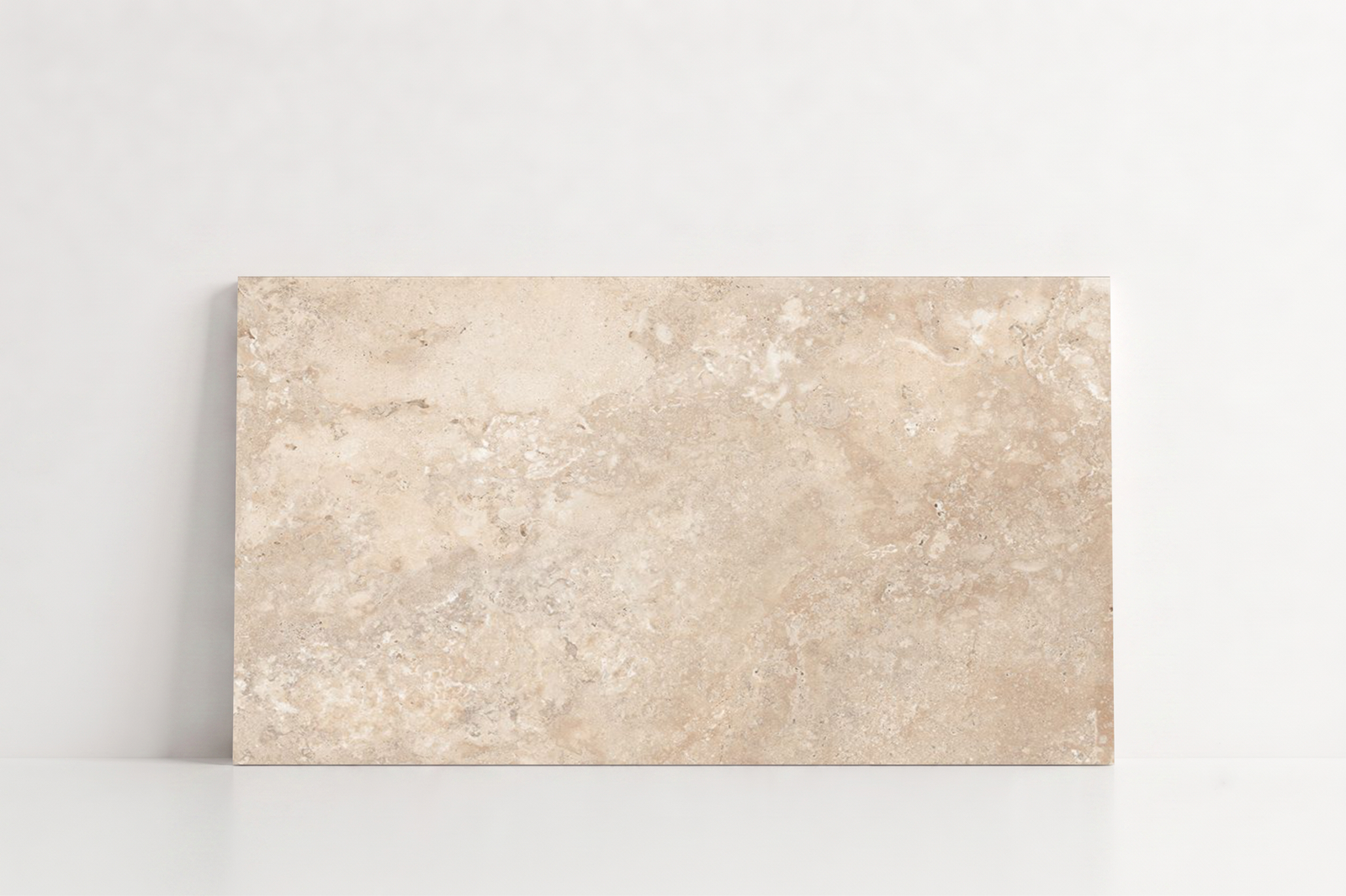 TILE BEIGE LEATHER TRAVERTINE 18" x 36" x 3/4 CROSS CUT