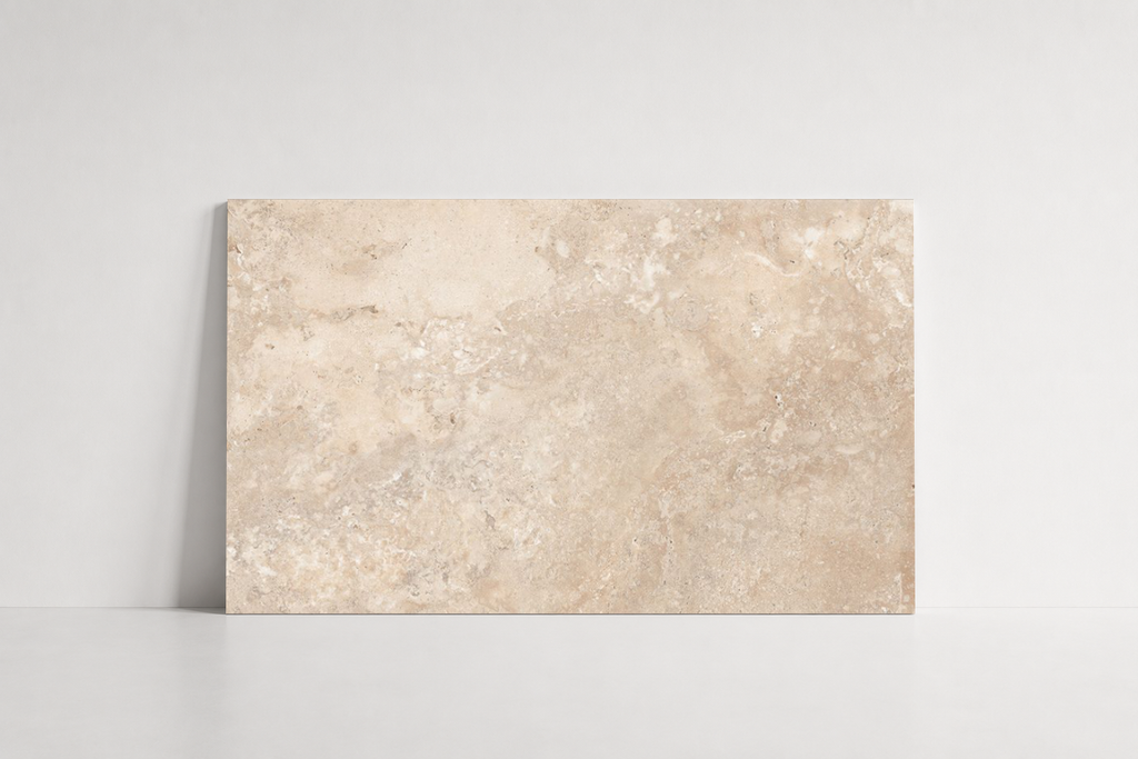 TILE BEIGE LEATHER TRAVERTINE 24" x 36" x 3/4 CROSS CUT