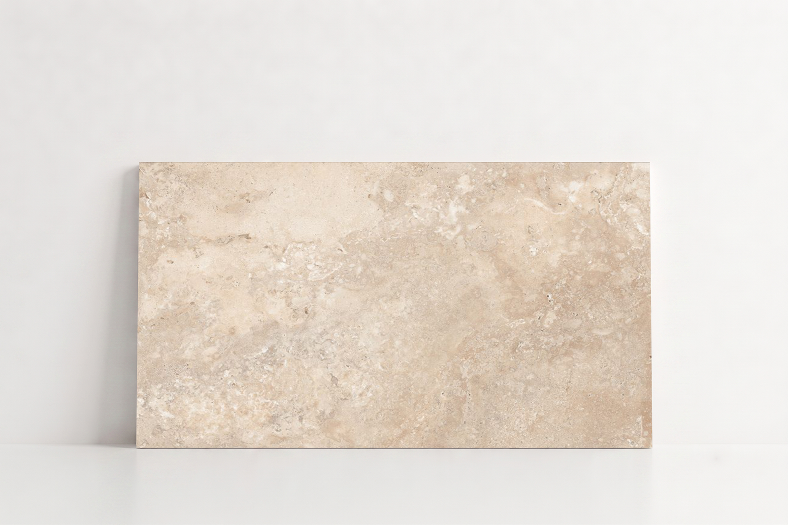TILE BEIGE LEATHER TRAVERTINE 24" x 48" x 3/4 CROSS CUT