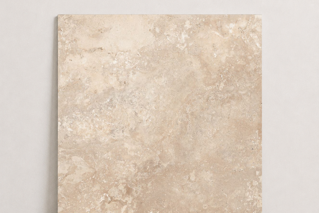 TILE BEIGE LEATHER TRAVERTINE 36" x 36" x 3/4 CROSS CUT