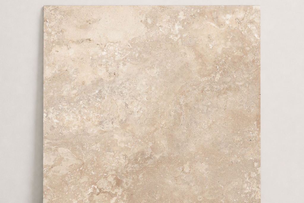 TILE BEIGE LEATHER TRAVERTINE 48" x 48" x 3/4 CROSS CUT