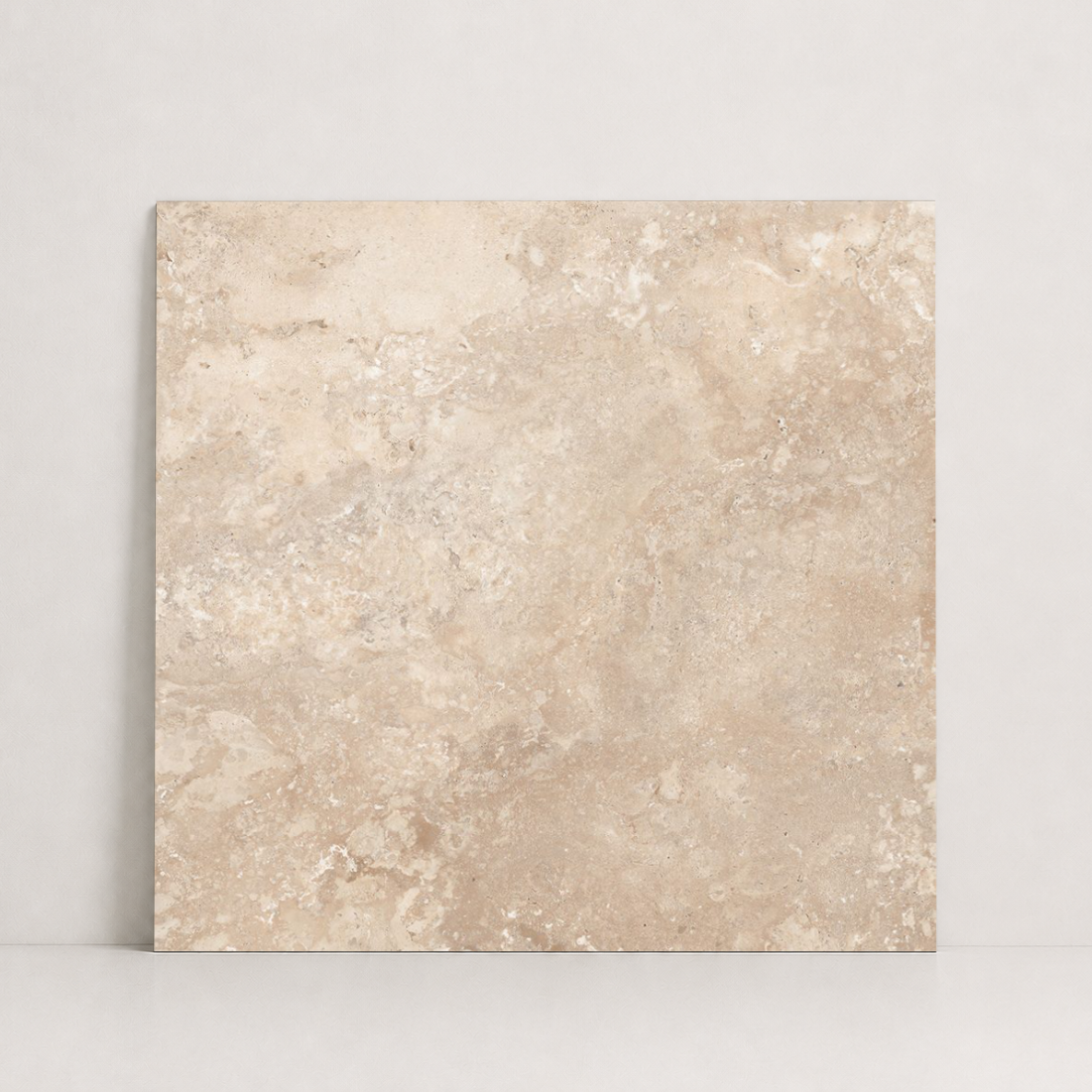 TILE BEIGE LEATHER TRAVERTINE 48" x 48" x 3/4 CROSS CUT