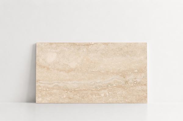 TILE BEIGE LEATHER TRAVERTINE 12
