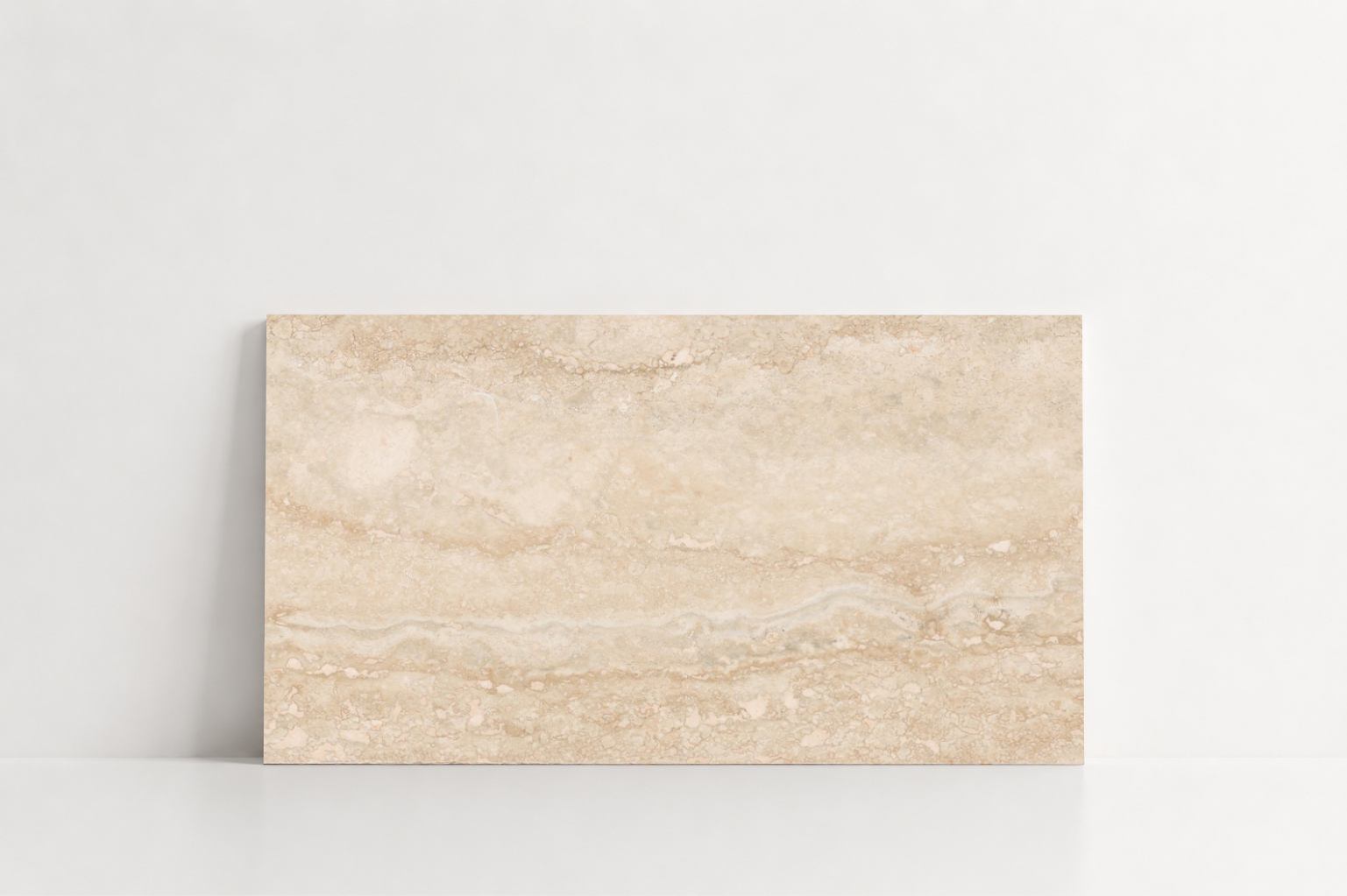 PAVER BEIGE LEATHER TRAVERTINE 12" X 24" X 1 1/4" VEIN CUT