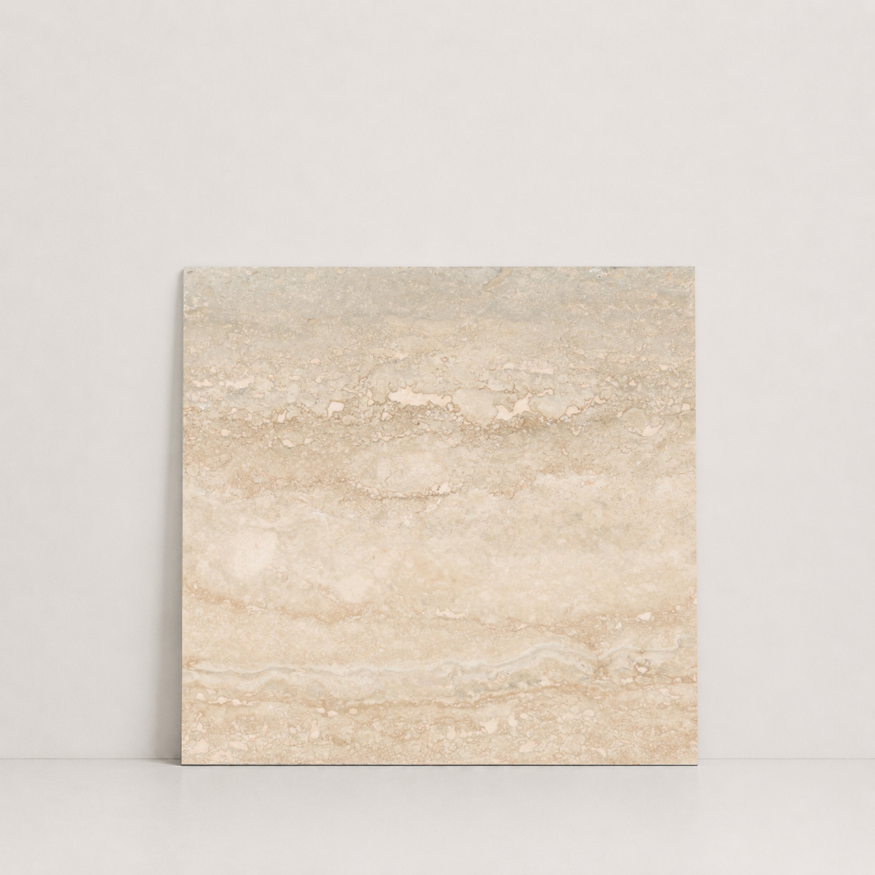 TILE BEIGE LEATHER TRAVERTINE 18" x 18" x 3/4 VEIN CUT