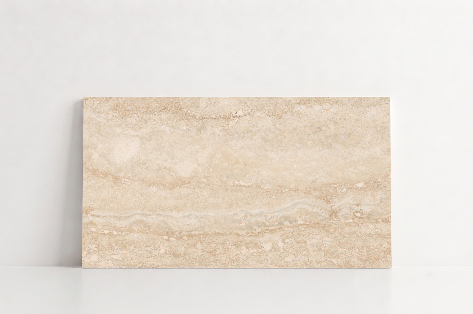 TILE BEIGE LEATHER TRAVERTINE 18" x 36" x 3/4 VEIN CUT