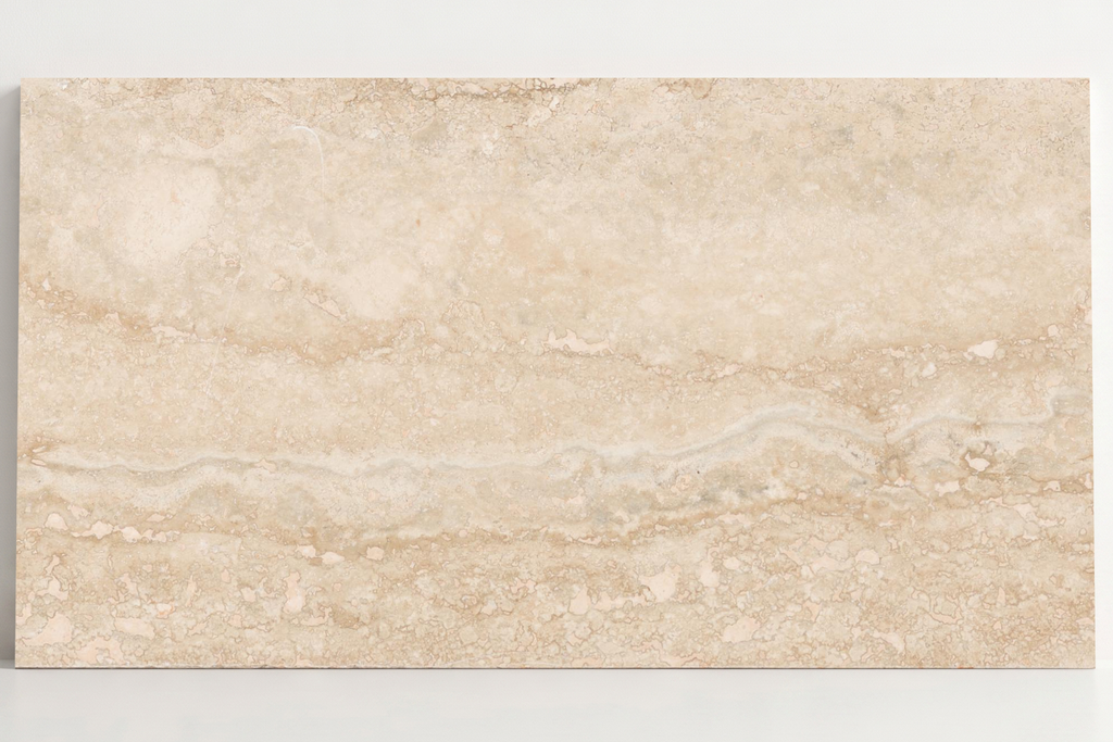 TILE BEIGE LEATHER TRAVERTINE 24" x 48" x 3/4 VEIN CUT