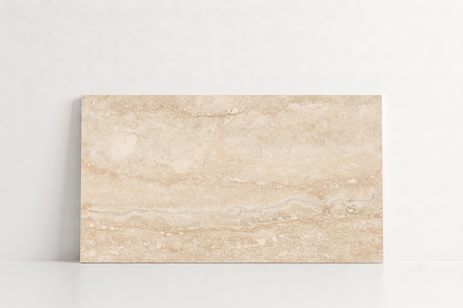 TILE BEIGE LEATHER TRAVERTINE 24" x 48" x 3/4 VEIN CUT