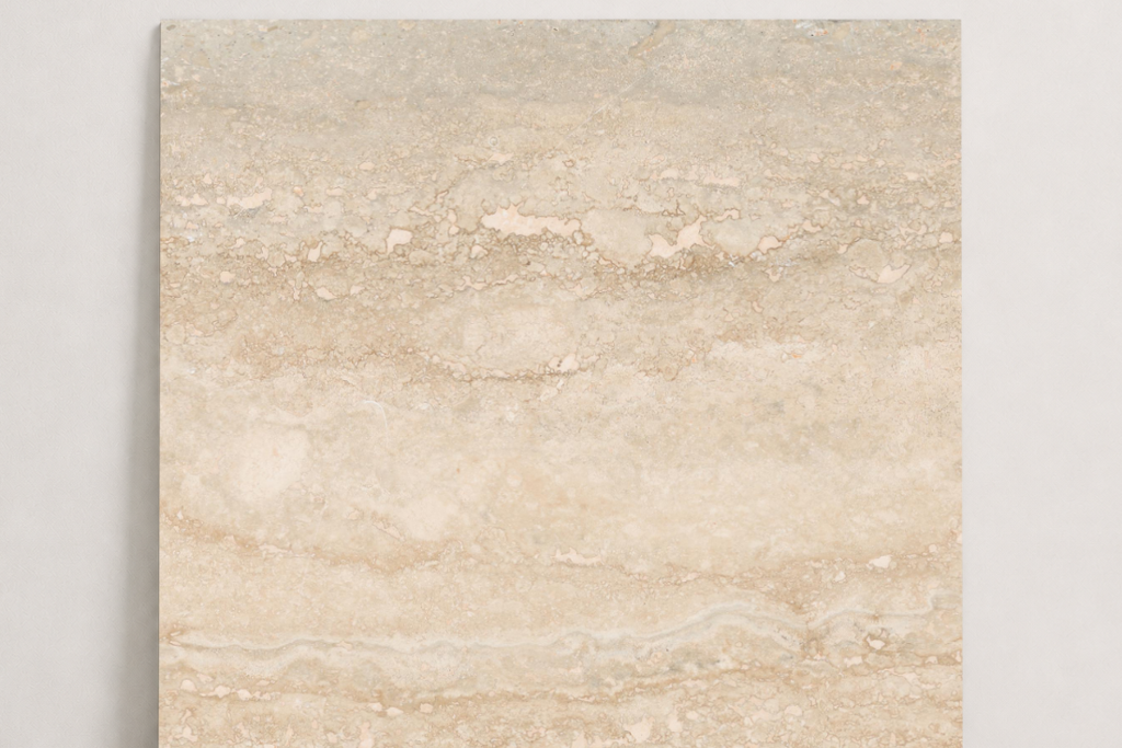 TILE BEIGE LEATHER TRAVERTINE 48" x 48" x 3/4 VEIN CUT