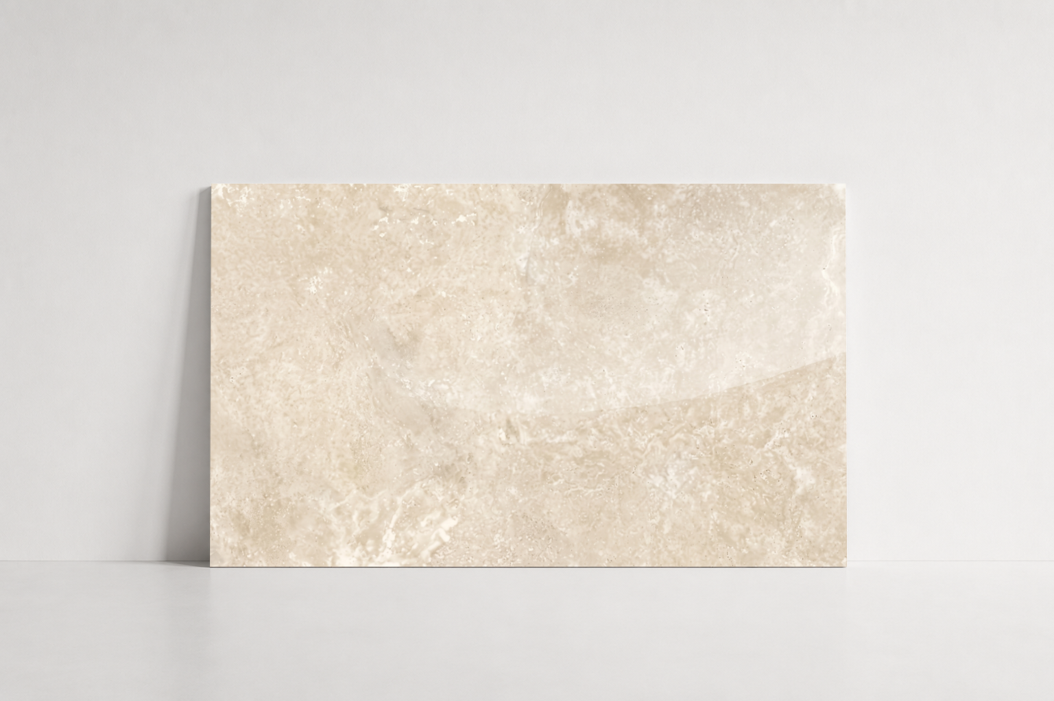 TILE BEIGE POLISHED TRAVERTINE 24" x 36" x 3/4 CROSS CUT