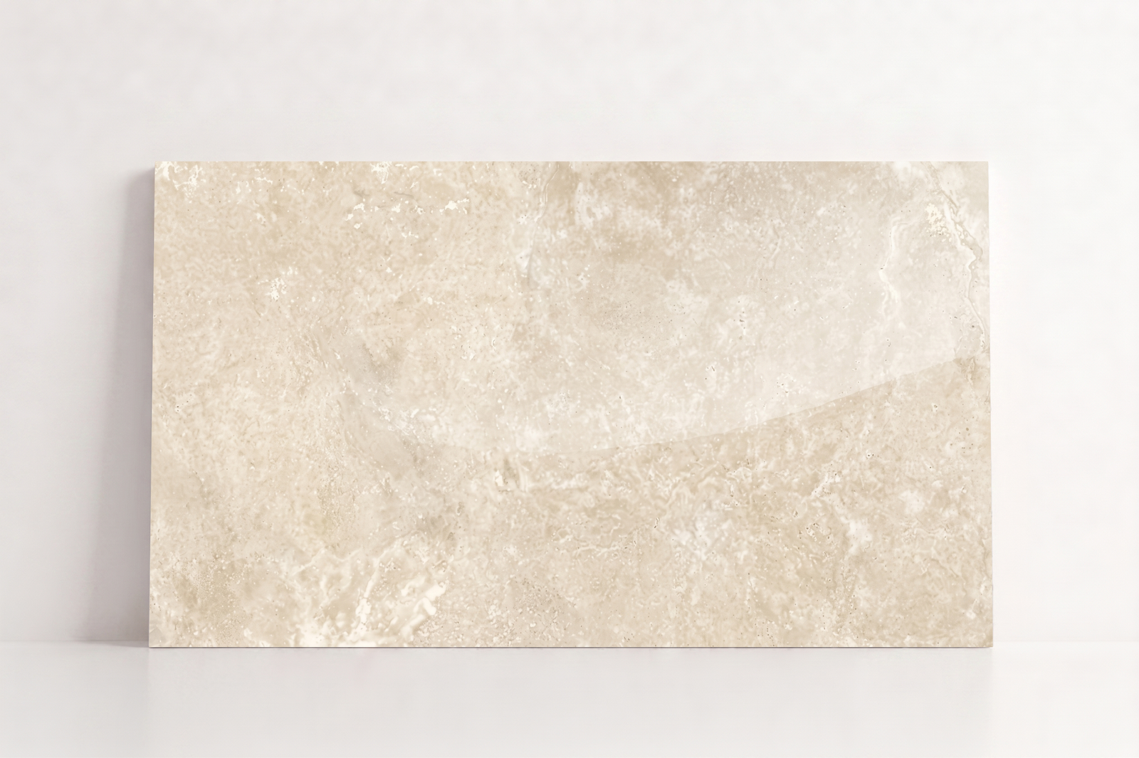 TILE BEIGE POLISHED TRAVERTINE 36" x 48" x 3/4 CROSS CUT