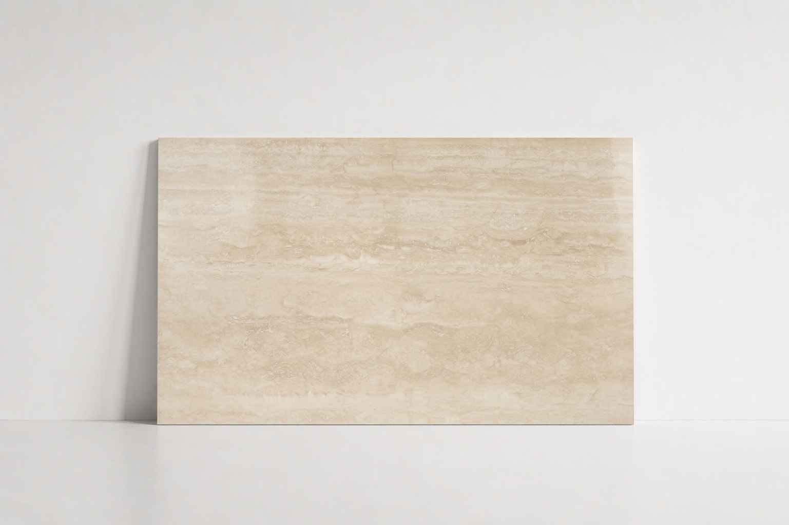 TILE BEIGE POLISHED TRAVERTINE 24" x 36" x 3/4 VEIN CUT