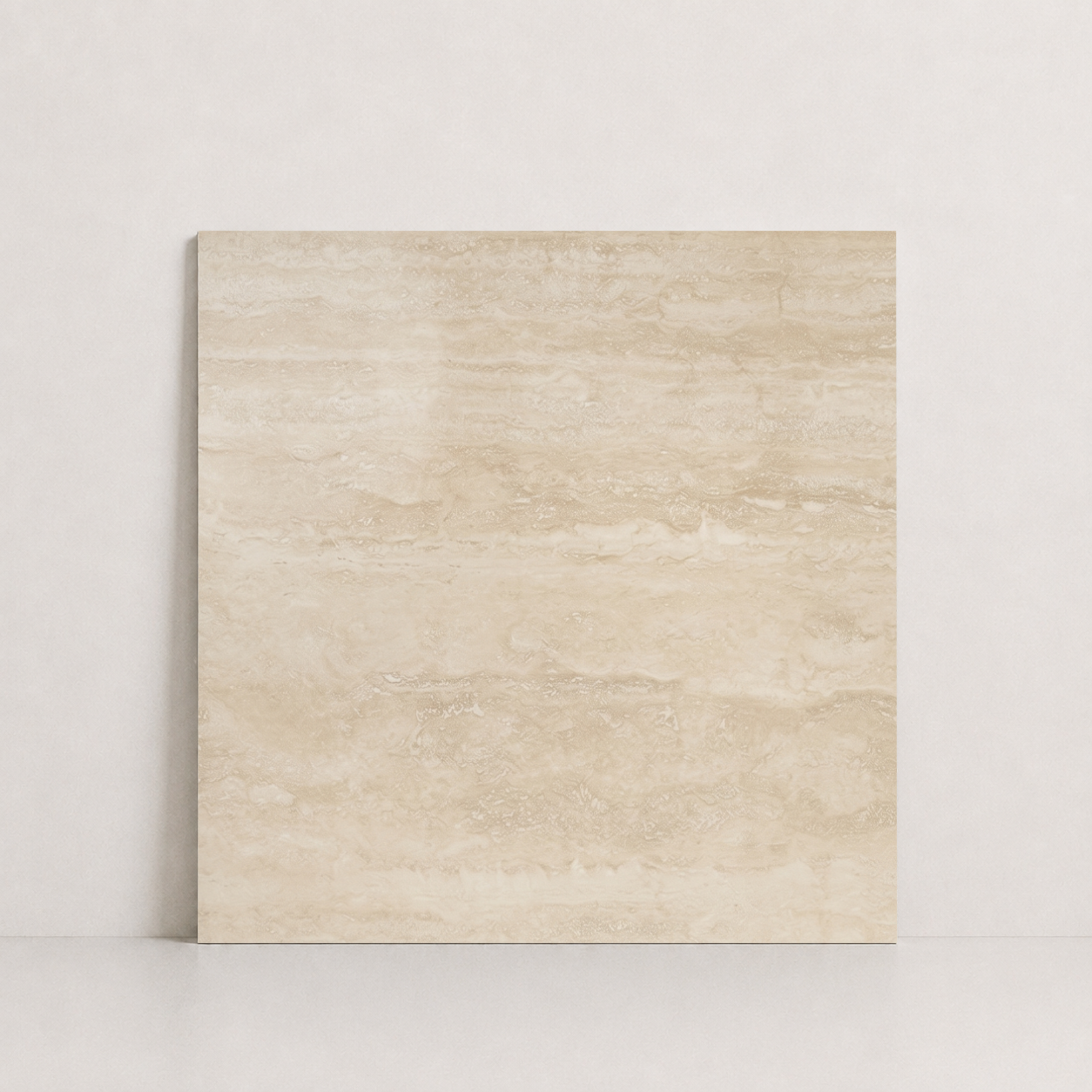 TILE BEIGE POLISHED TRAVERTINE 36" x 36" x 3/4 VEIN CUT