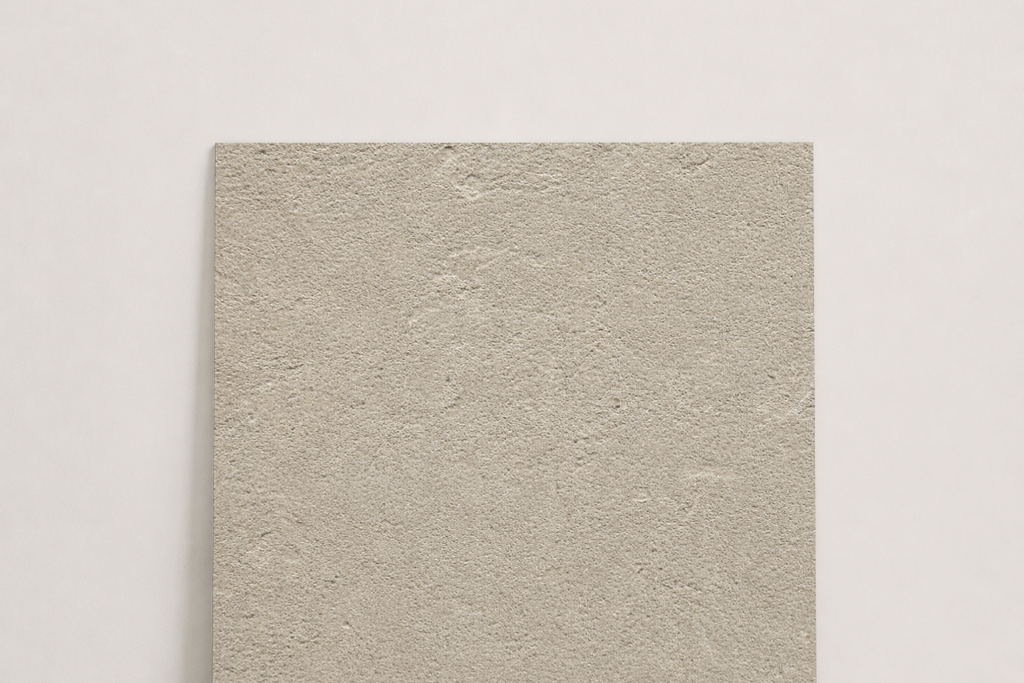 TILE BEIGE SANDBLASTED TRAVERTINE 18" x 18" x 3/8 CROSS CUT