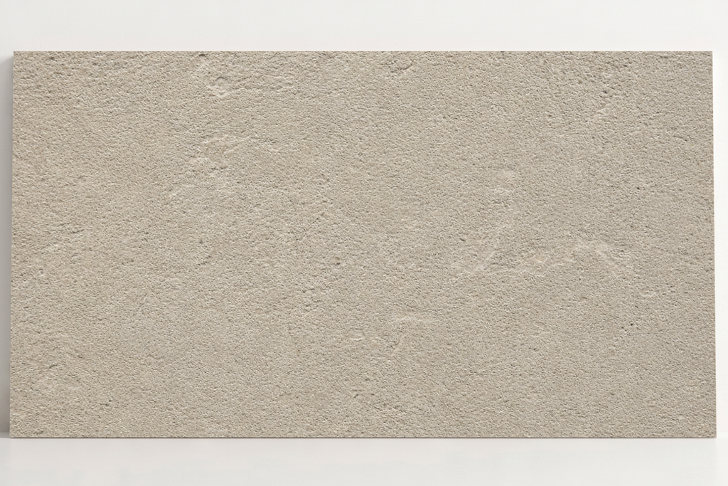 TILE BEIGE SANDBLASTED TRAVERTINE 18" x 36" x 3/4 CROSS CUT