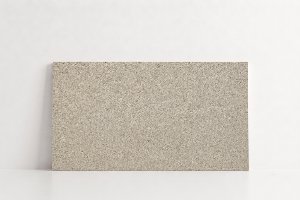 TILE BEIGE SANDBLASTED TRAVERTINE 18" x 36" x 3/4 CROSS CUT