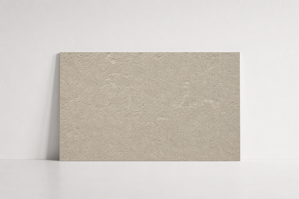 TILE BEIGE SANDBLASTED TRAVERTINE 24" x 36" x 3/4 CROSS CUT