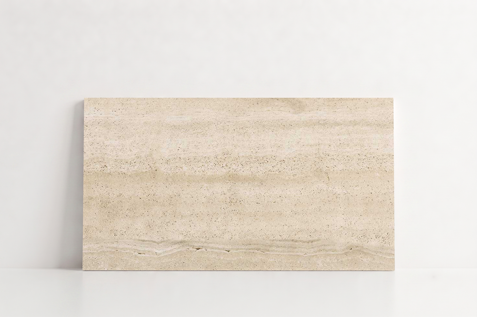 TILE BEIGE SANDBLASTED TRAVERTINE 24" x 48" x 3/4 VEIN CUT