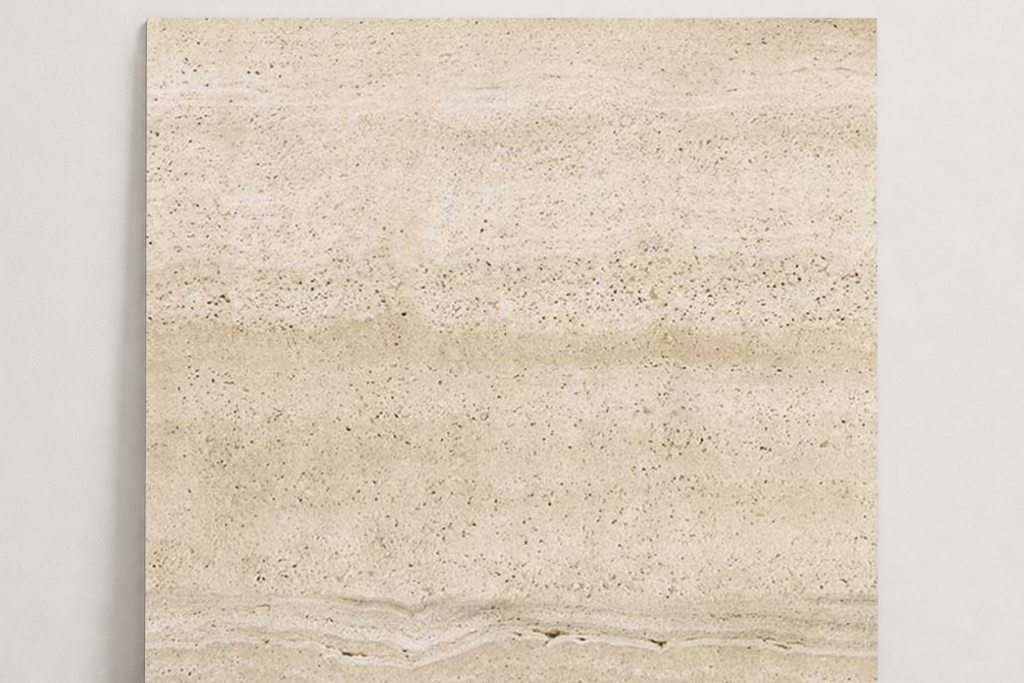 TILE BEIGE SANDBLASTED TRAVERTINE 36" x 36" x 3/4 VEIN CUT