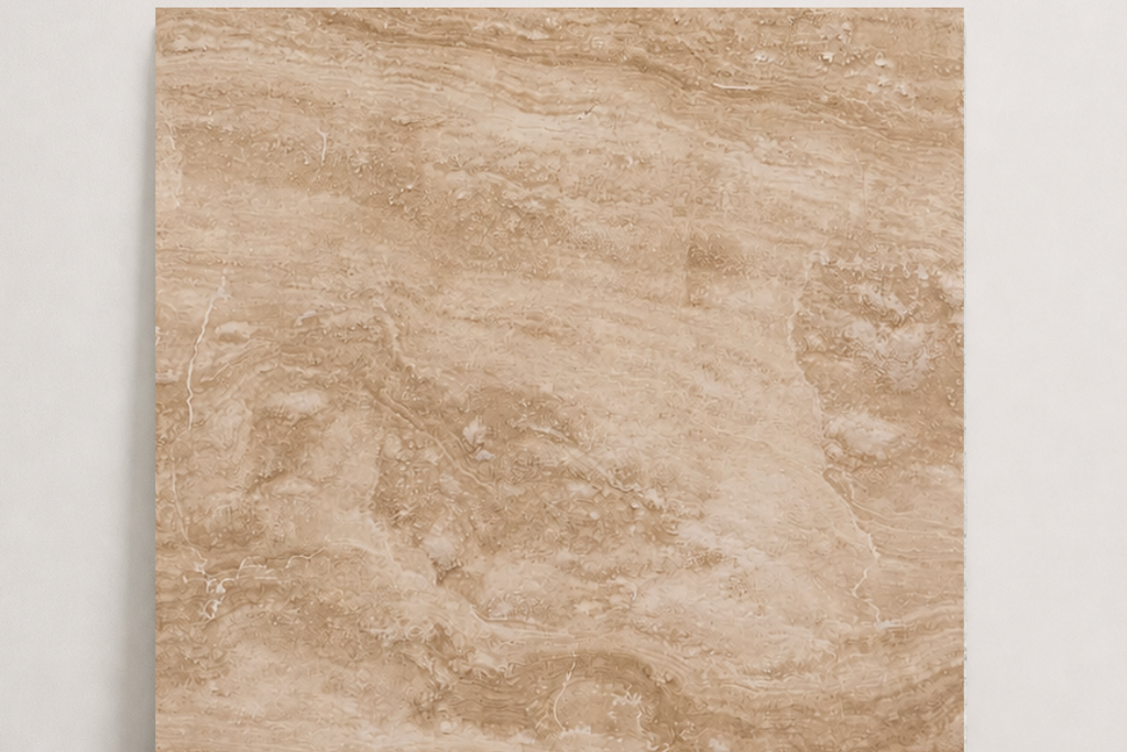 TILE SERPENTINE POLISHED TRAVERTINE 48" x 48" x 3/4 CROSS CUT