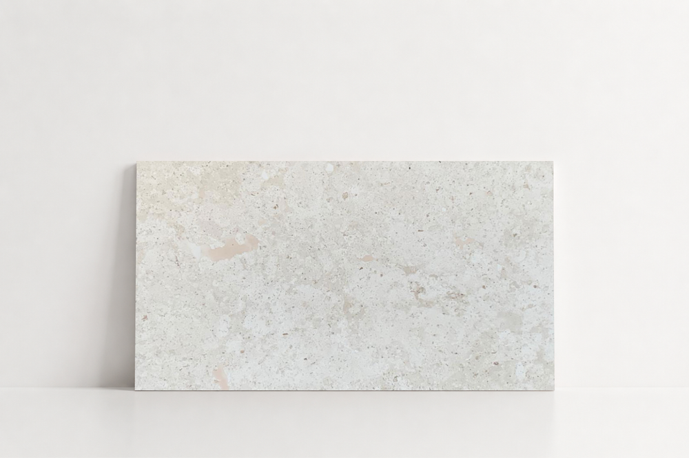 TILE IVORY HAMMERED TRAVERTINE 12" x 24" x 3/4 CROSS CUT