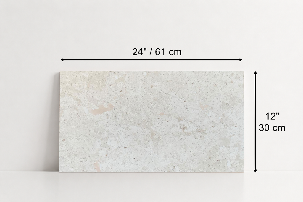PAVER IVORY HAMMERED TRAVERTINE 12" X 24" X 1 1/4" CROSS CUT