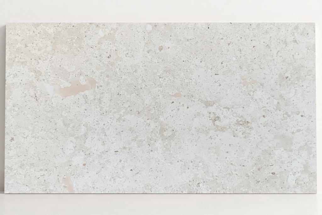 TILE IVORY HAMMERED TRAVERTINE 18" X 36" X 3/4" CROSS CUT