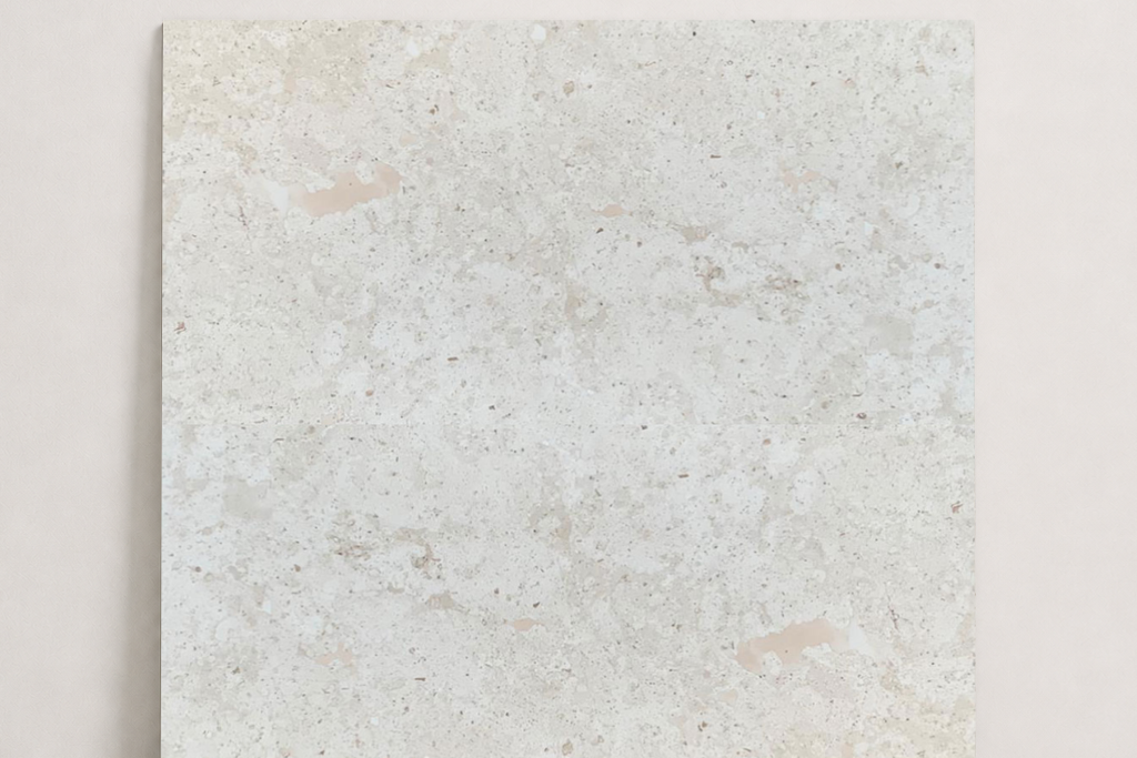 TILE IVORY HAMMERED TRAVERTINE 48" x 48" 3/4" CROSS CUT