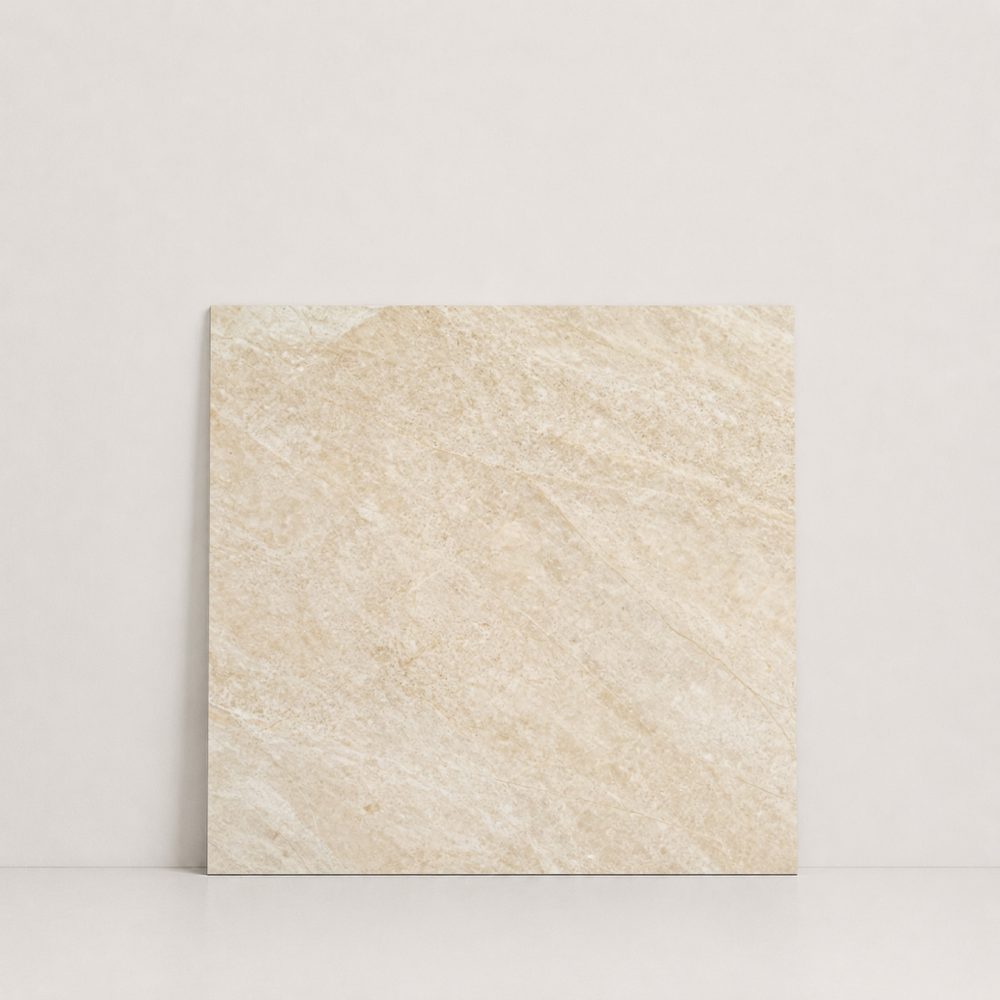 TILE IVORY HONED TRAVERTINE 18" x 18" x 3/4 CROSS CUT