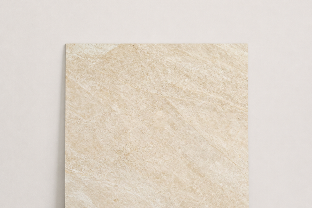 TILE IVORY HONED TRAVERTINE 18" x 18" x 3/8 CROSS CUT
