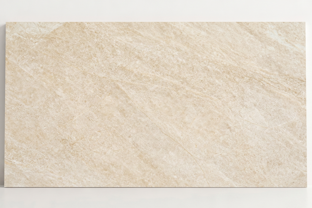 TILE IVORY HONED TRAVERTINE 18" X 36" X 3/4" CROSS CUT