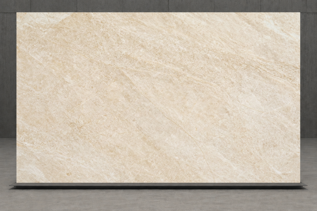 SLAB IVORY HONED TRAVERTINE 71" x 100" x 3/4" CROSS CUT