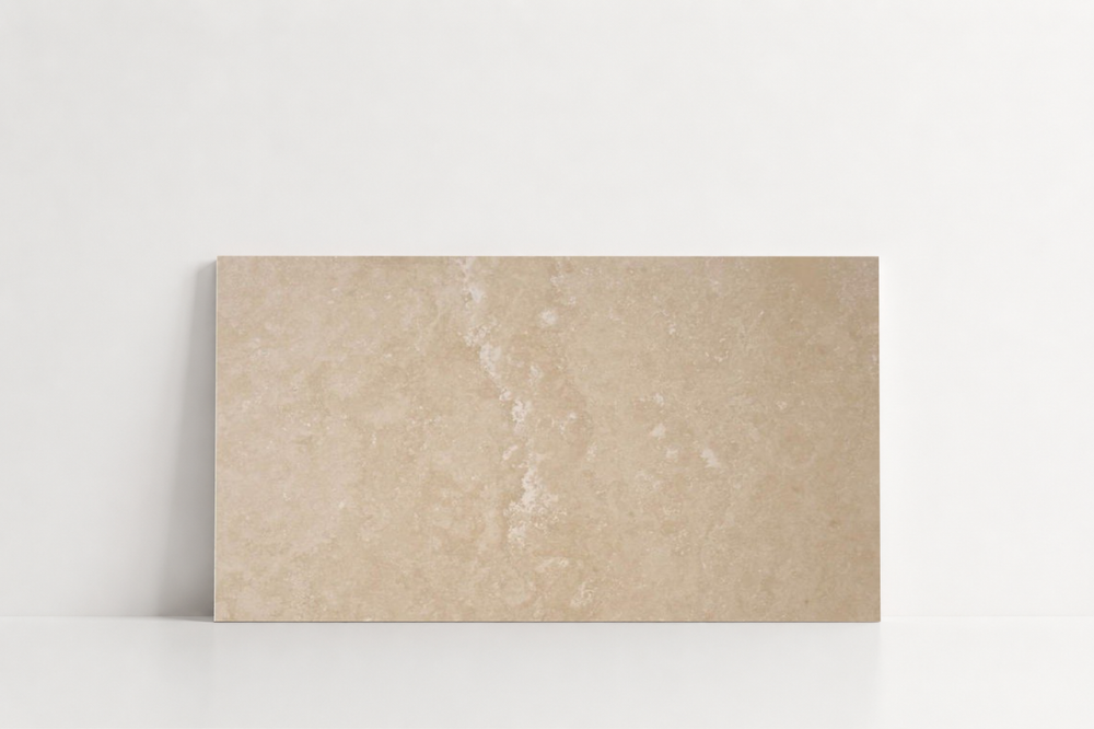 PAVER IVORY LEATHER TRAVERTINE 12" X 24" X 1 1/4" CROSS CUT
